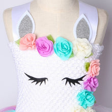 Load image into Gallery viewer, Girls Unicorn Rainbow Dress For Girls