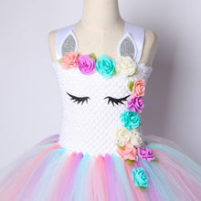 Load image into Gallery viewer, Girls Unicorn Rainbow Dress For Girls
