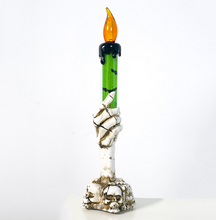 Load image into Gallery viewer, Halloween Party Decor LED Candle Skeleton Ghost Hand Shape Electronic Candle Light Lamp for Halloween party Holiday Lamp